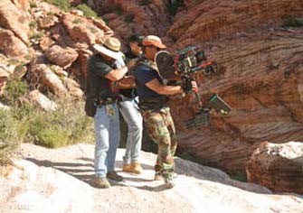 Shooting a music video on location in the Valley of Fire