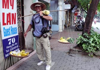 Shooting stills and having a ball in  Hanoi,
                  North Vietnam