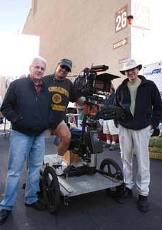 Cinematographer Biran Tufano BSC, Ron and Steven Feinstone shooting at Warner Brothers Studio on <b>You Could Never Be my Woman</b>, 2006