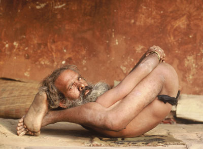 Photo of Holy Man in Kathmandu, Nepal by Ron Veto