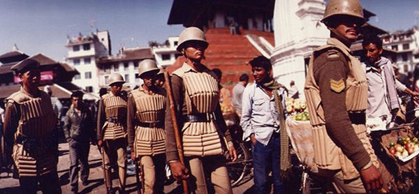 Photo of Nepalese policemen by Ron Veto